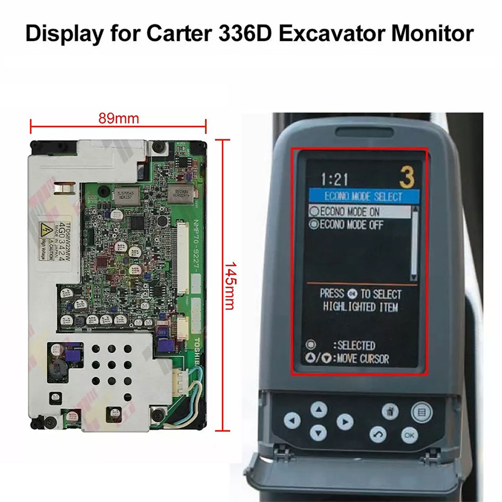 Heavy Equipment Hitachi - Display für Carter E320 323 336D