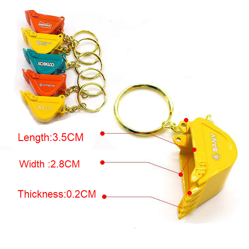 Heavy Equipment Hitachi - 20PCS Legierung Eimer Schlüsselanhänger für John