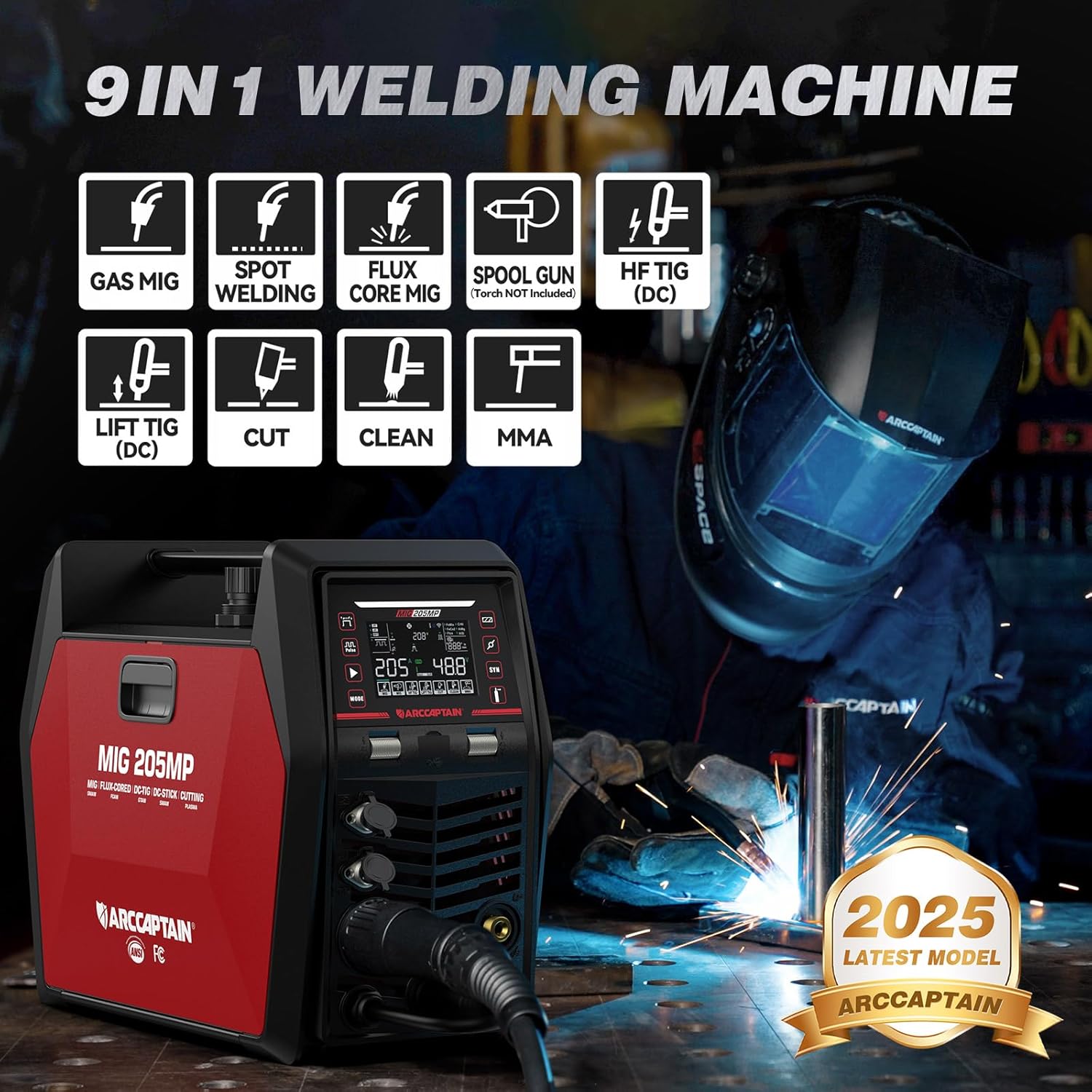 ARCCAPTAIN MIG205MP Multiproze – Portable Welding Generator Bewertung und Preis