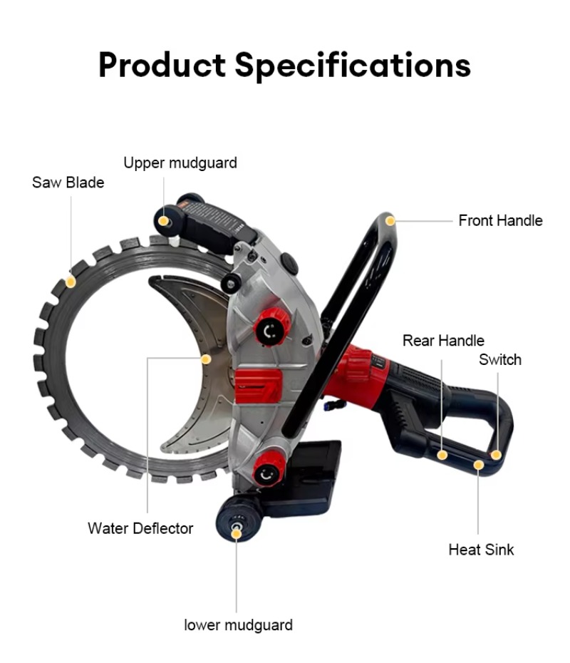 8800W Elektrische Betonsäge mi – Electric Concrete Cutter Bewertung und Preis