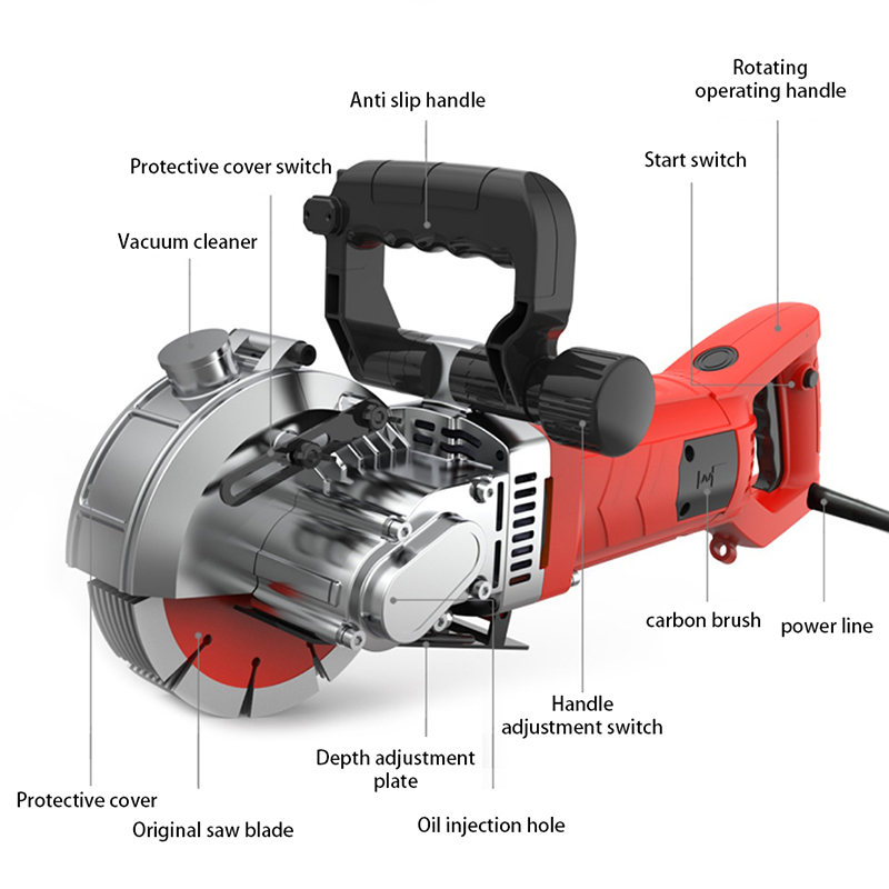 5800W Hochleistungs-Wandschlit – Electric Concrete Cutter Bewertung und Preis